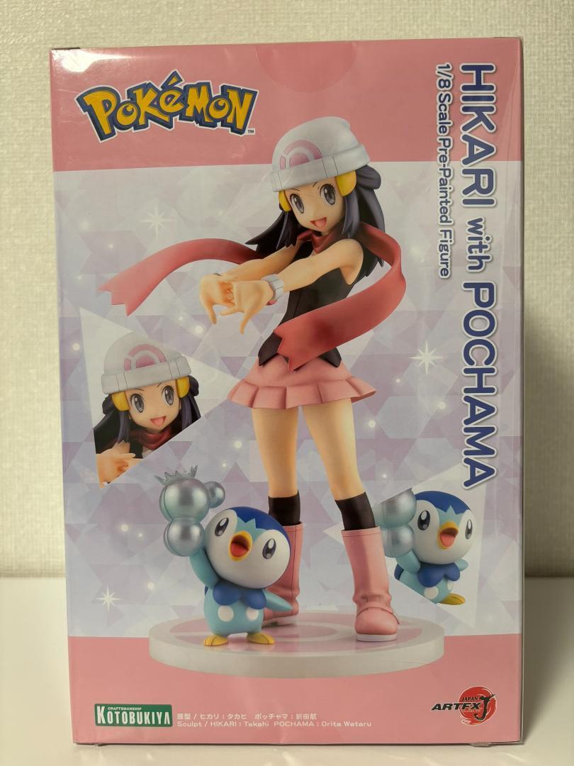 Kotobukiya ポケットモンスター Hikari with Pochama Pokemon Series Hikari with Pochama Piplup 1/8 Figure ARTFX