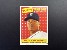 VICTOR MARTINEZ 2014 Topps Jumbo 5x7 Card 2014 All-Star Game Selection Fanfest