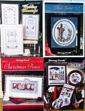 Lot 4 Stoney Creek Collection Cross Stitch Patterns Christmas Love Wedding Peace