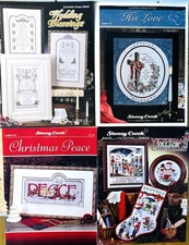 Lot 4 Stoney Creek Collection Cross Stitch Patterns Christmas Love Wedding Peace