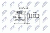 Gelenksatz Antriebswelle NTY NPW-TY-009 FüR Toyota RAV 2 4WD ACA21 ACA20 CLA20_