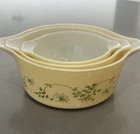 Vintage Pyrex Shenandoah Cinderella #441-475-474 Nesting Set of 3 Mixing Bowls