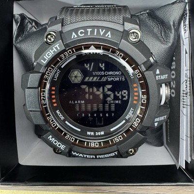 Activa Invicta Watch men 56mm Digital Black Sport Waterproof Sport New