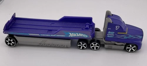 Hot Wheels Semi Truck Tractor Trailer 2002 Loop Redline No7 Factory Race Support