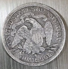 1876-S 25C Seated Liberty Quarter Dollar in "About Good" Condition
