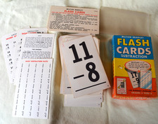 Box 1963 Grades 2 thru 6 Milton Bradley Subtraction Flash Cards  4452