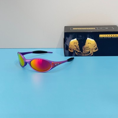 Oakley Eye Jacket Redux OO9438 Purple Frame Prizm Ruby Sunglasses New w/ Box