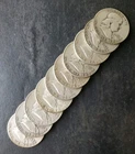 Lot of 10 50c Franklin Silver Half Dollars