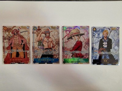 Luffy Roger Ace Sabo Secret Parallel 4 One Piece Cards