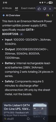 (4) Emerson Network Power Uninteruptible Power Supply
