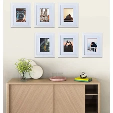 Us Pride Furniture  8x10 Inch Wood Picture Frame - Set of