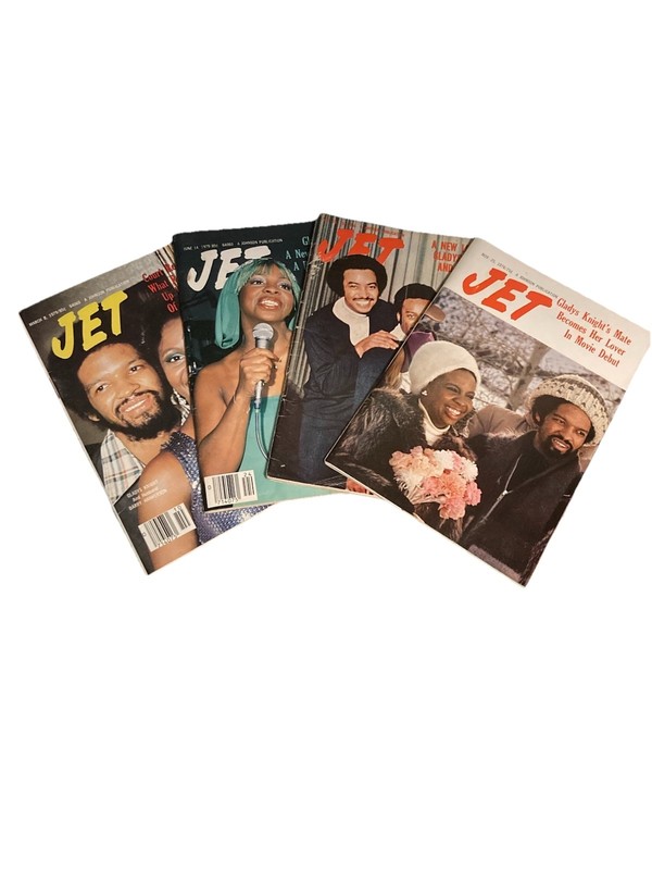 vintage jet magazine lot Of 4 Gladys Knight Covers