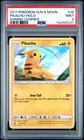 2017 POKEMON SUN & MOON SHINING LEGENDS #28 PIKACHU-HOLO PSA 9