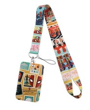 Spiderman Superhero Comic Themed Lanyard ID Badge Holder Keychain Neck Strap