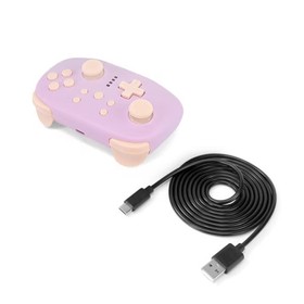 Wireless PokeCon ProSW Lavender for Switch, Macro & Mapping, Joystick, Wired