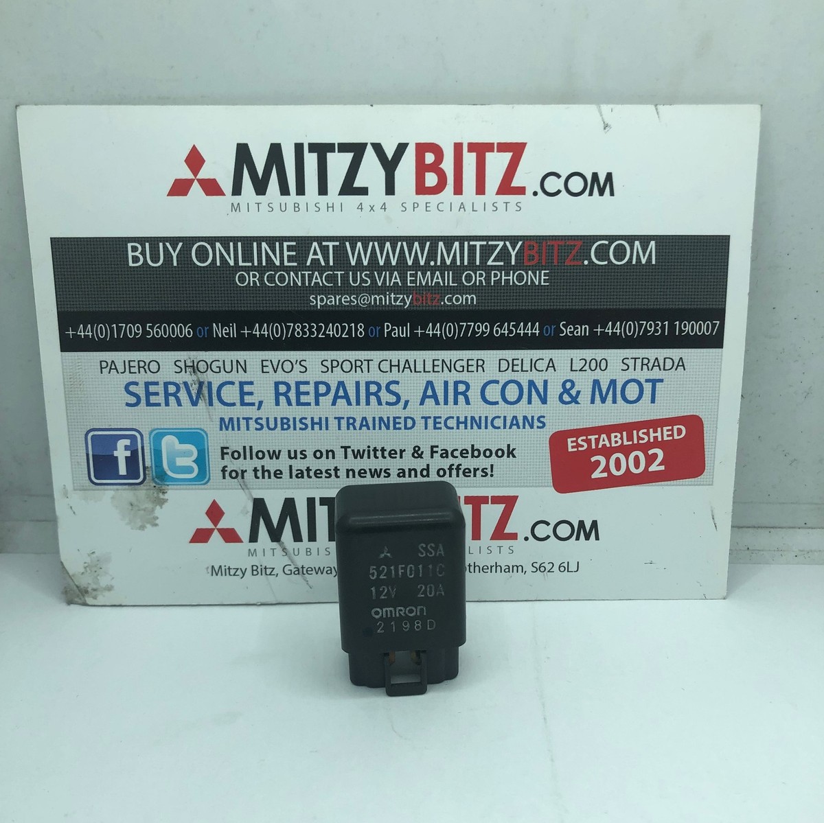 Air Con Control Equip Relay 521f011c for Mitsubishi MONTERO SPORT