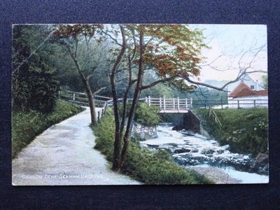County Durham SEAHAM HAFEN Dawson Dene & Fußgängerbrücke um 1908 Postkarte von Ruddock