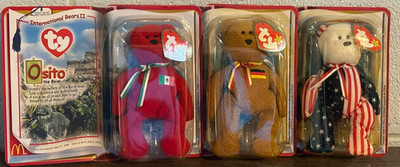 McDonalds Beanie Babies International Bears II: Osito, Spangle, Germania, New