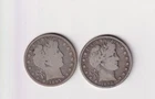 U.S.   *   1897 & 1898  SILVER  BARBER HALVES    *
