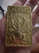 1999 Charizard Pokemon Trading Card 24K Gold Plated, Limited Edition Burger King