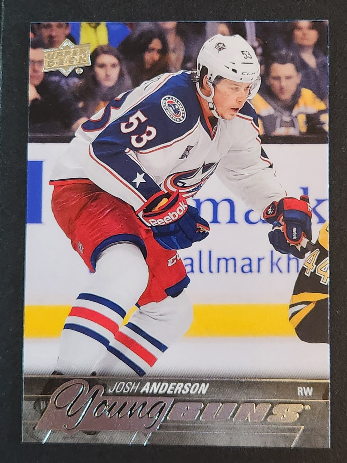 JOSH ANDERSON #217 2015-16 Upper Deck YOUNG GUNS RC BLUE JACKETS/CANADIENS