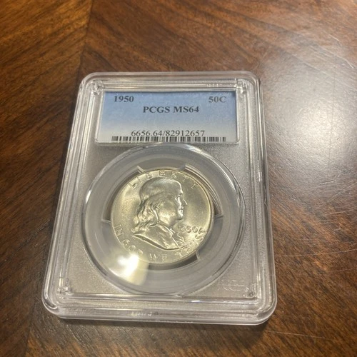 1950 Franklin Half Dollar PCGS MS 64!