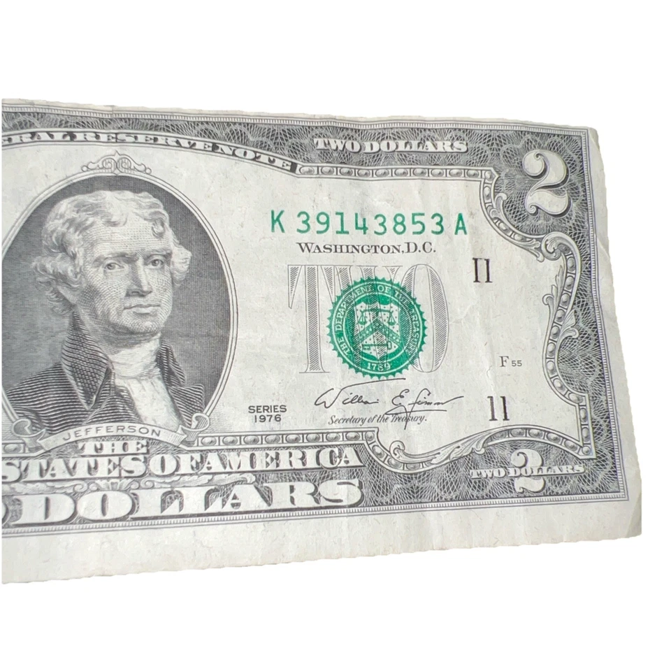 1976 US $2 Two Dollar Bicentennial Bill Series Rare F-Cut Error - Image 4 of 4