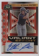 2023 Leaf Eclectic Valiant Effort Red Prismatic 3/9 Ethan Petry #VE-EP1 Auto 2u3