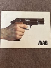 Original MAB (French) Automatic Pistols 1964? Catalog Brochure & Schematics