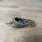 Murano Millefiori Art Glass Slipper /Shoe~Hand Blown