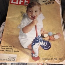 Year Old JFK JR Life November 24 1961 / John F Kennedy Rough Shape good ads