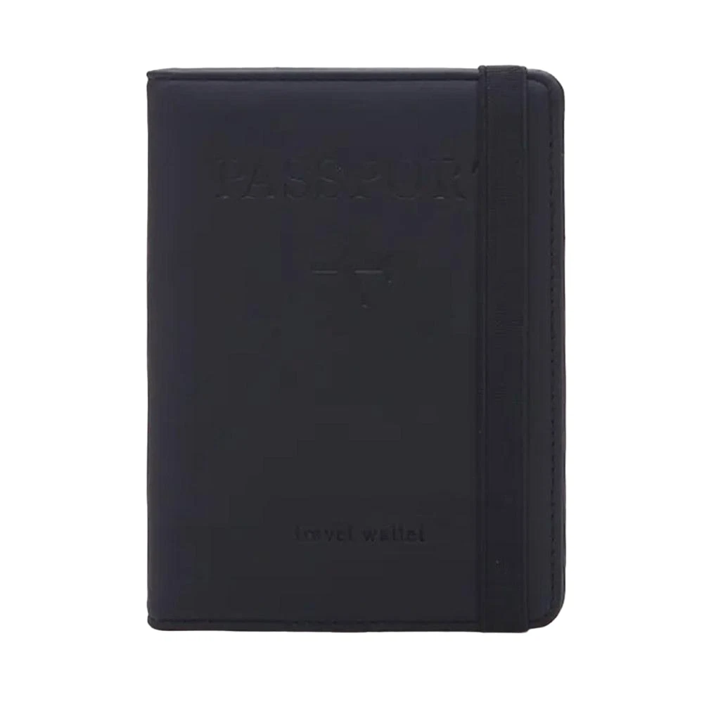 Black passport holder