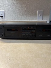Black YAMAHA Natural Sound Stereo Double Cassette Deck K-65
