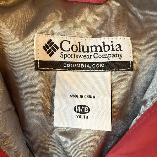 Columbia Pink Faux Fur Hood Youth Girls Puffer Full Zip Vest Size 14/16 - Picture 2 of 6