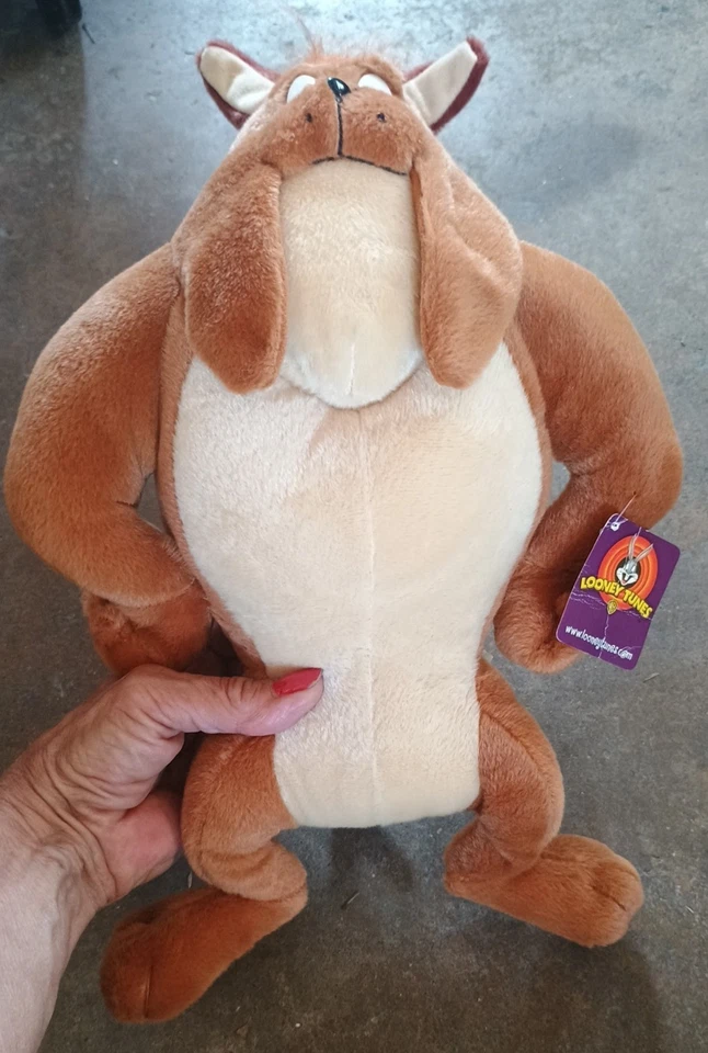 De Colección Héctor El Bulldog Perro de Pie Looney Tunes 14" Peluche Nanco Raro Difícil de Encontrar con Etiqueta Foto 3 de 4