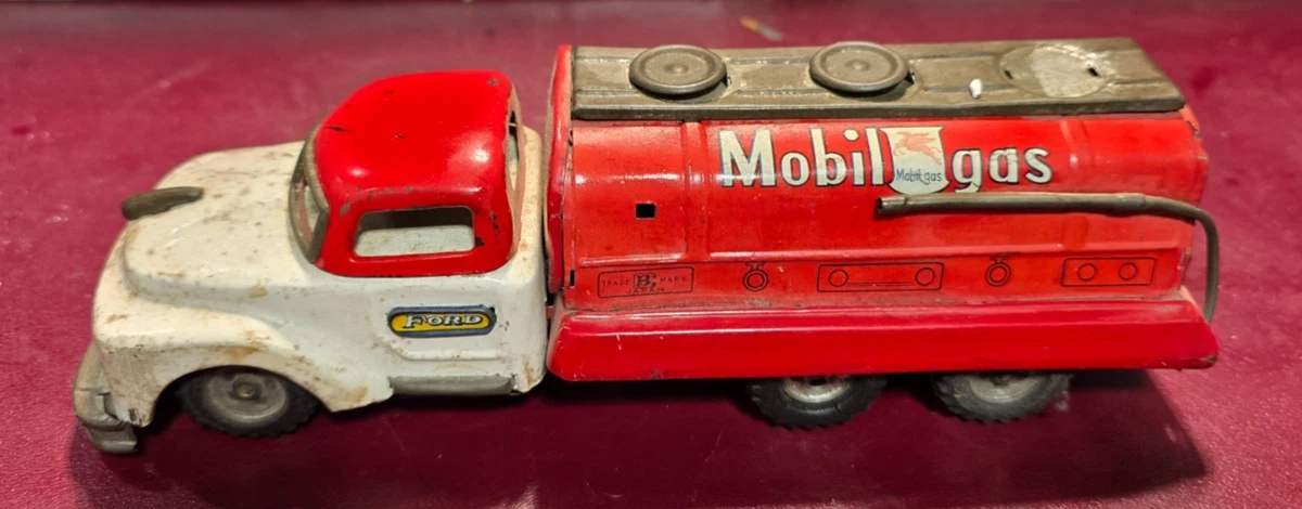 Mobil Gas Toy Truck In Vintage & Antique Tin Toy Vehicles for sale