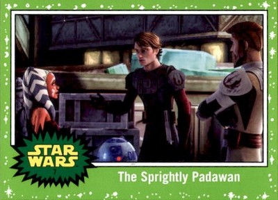 The Sprightly Padawan 2017 Topps Star Wars Journey To The Jedi Green Card #7