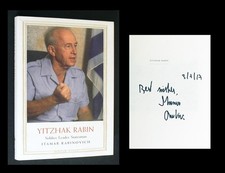 Yitzhak Rabin Soldier Leader Statesman SIGNED by Itamar Rabinovich, Jewish Lives