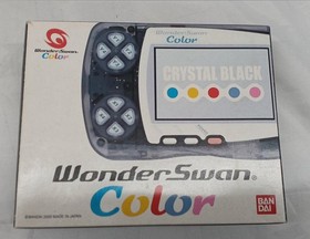 Bandai WonderSwan Wonder Swan WS Color Console Crystal Black with Box Tested