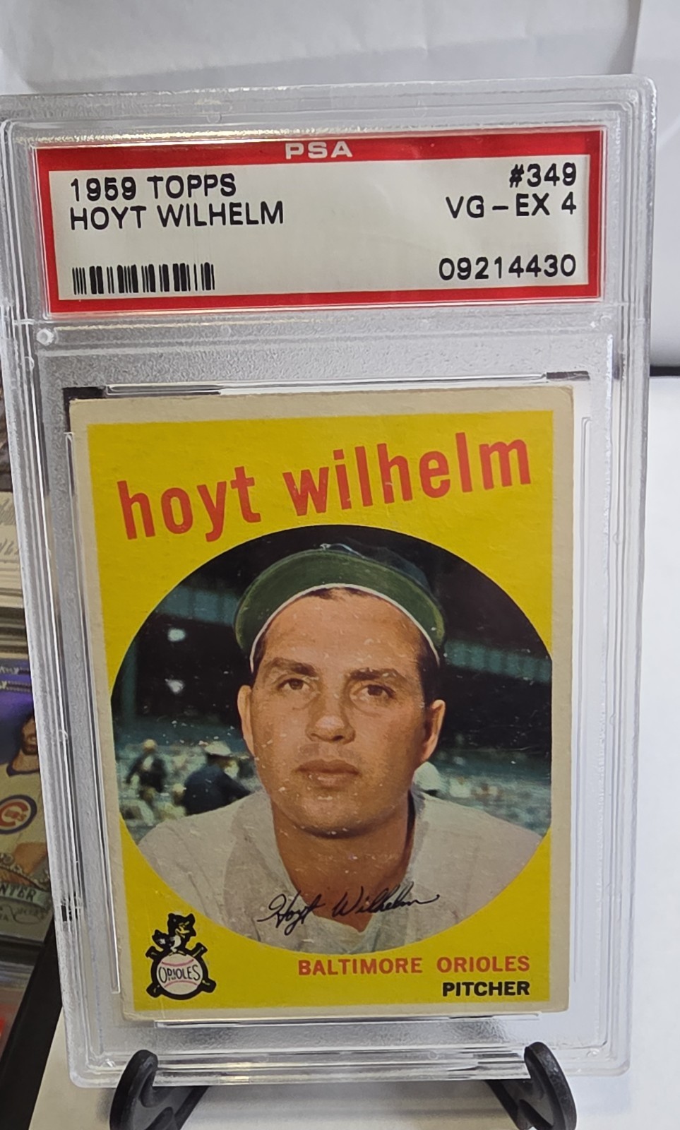 1959 Topps - Hoyt Wilhelm #349 PSA 4 Vg-ex