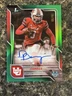 2025 Bowman University Chrome Green Refractor /99 Autographs Devon Dampier