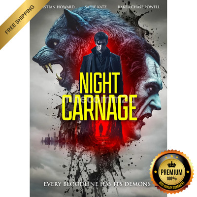 Night Carnage 2025 DVD Horror Movie Full HD Audio Eng All Region Free Ship-New