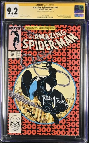 Amazing Spider-Man #300 CGC 9.2 Todd McFarlane Signature Series (W) 1st Venom