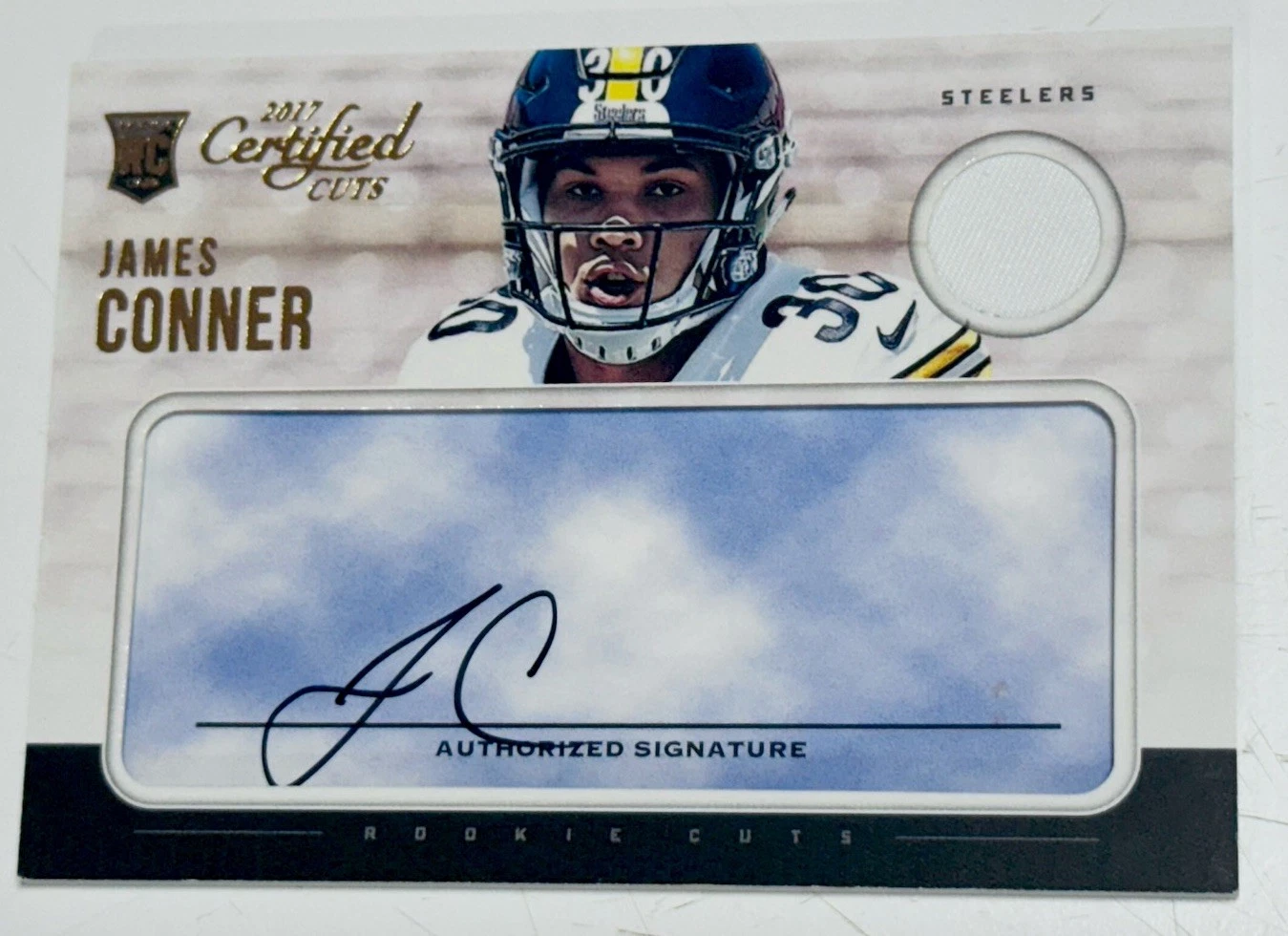 James Conner Panini Donruss Certified Cuts #218 Autograph Relic