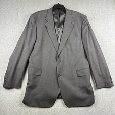 Jos A Bank Suit Jacket Mens 48L Gray Wool Two Button Notch Lapel Classic Formal
