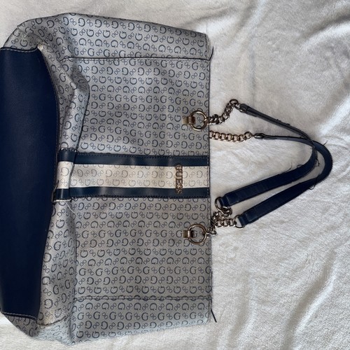 Guess Grey/Blue Women Handbag
