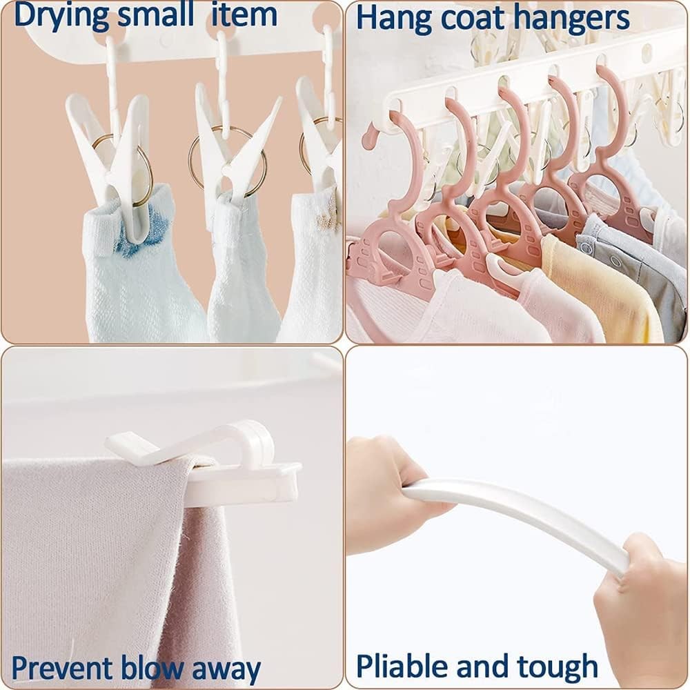 Small Rotating Clothes Rack 3-Tier Rotating Clothes Drying Rack with Sturdy Alloy and PP Plastic | eBay