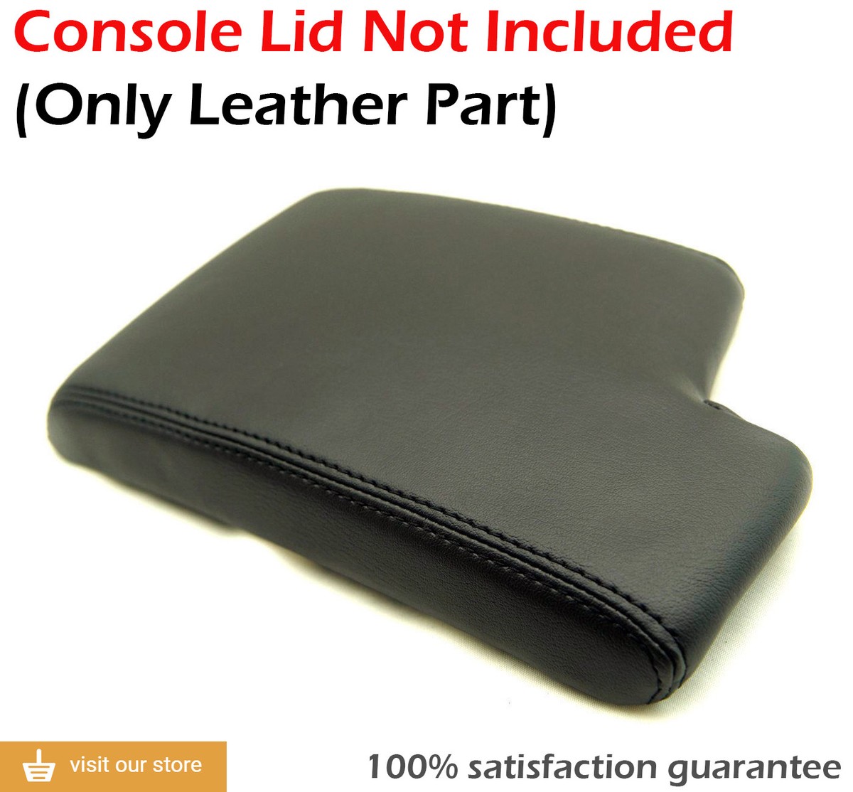 Black Vinyl Leather Center Console Armrest Cover For BMW E90 (2005-2013) – Kar Designers