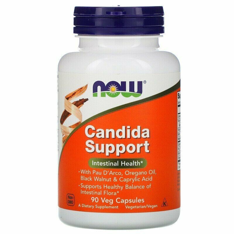 Now Foods Candida Support 90 cápsulas vegetales - envío rápido-