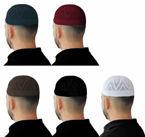 Cap Kufi Islamic Hat Muslim Prayer Men 